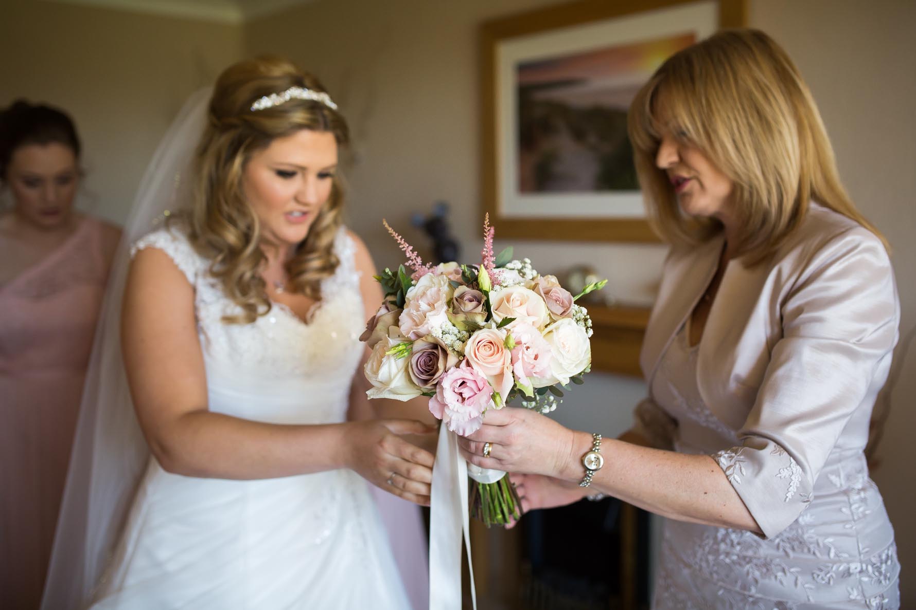 lichfield wedding bride and her mum