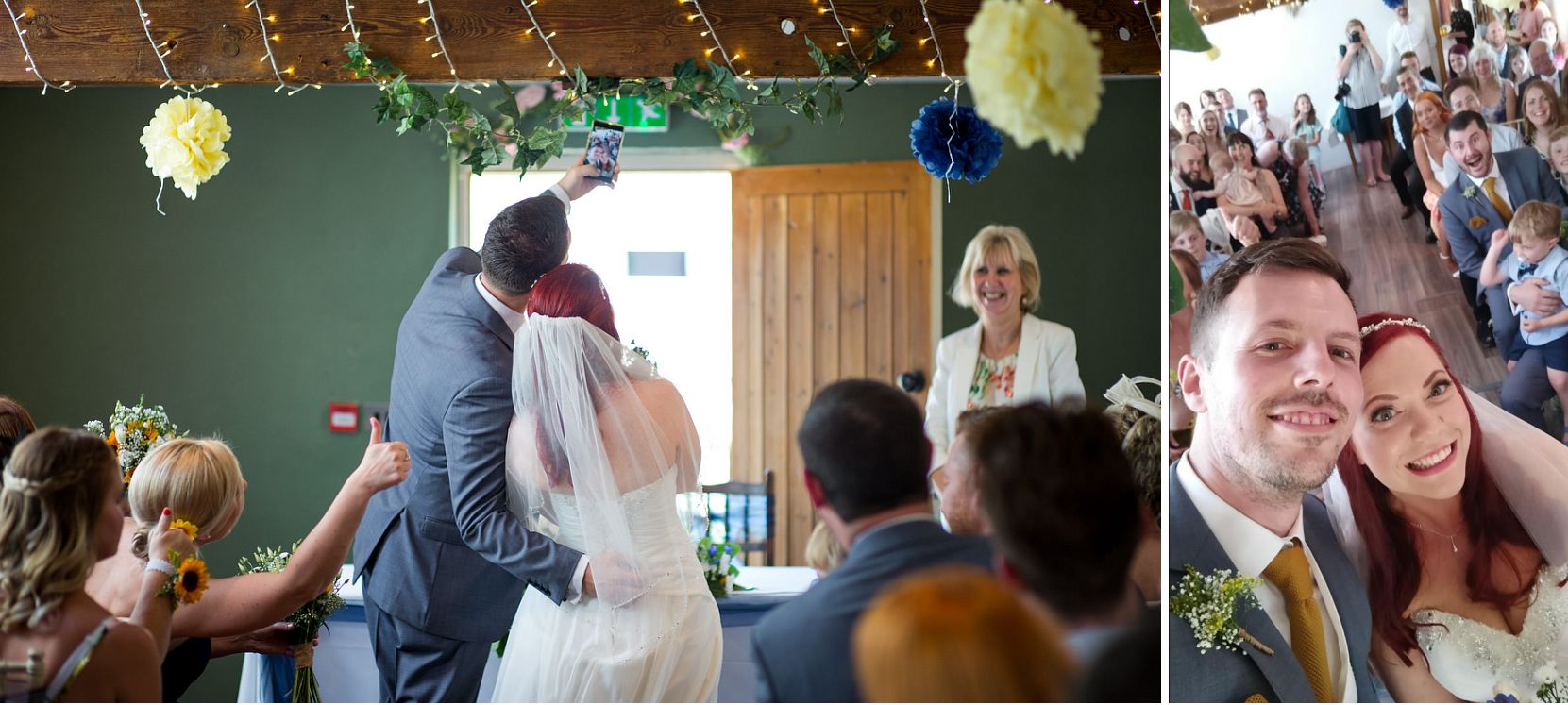 Bride and Groom Selfie The Granary at Fawsley.jpg