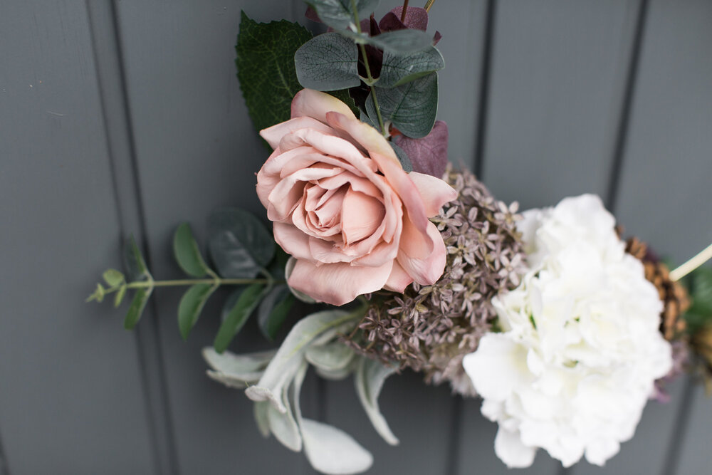 White Hydrangea Gold Hoop - Available-1-3.jpg