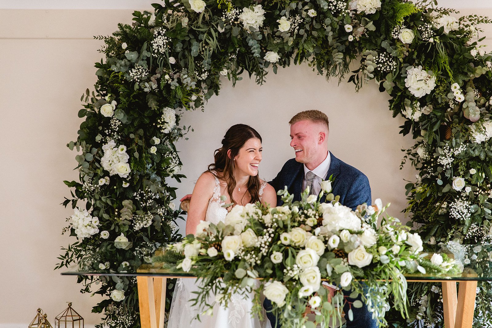Winter Wonderland Wedding at Hanbury Wedding Barn - Without Snow