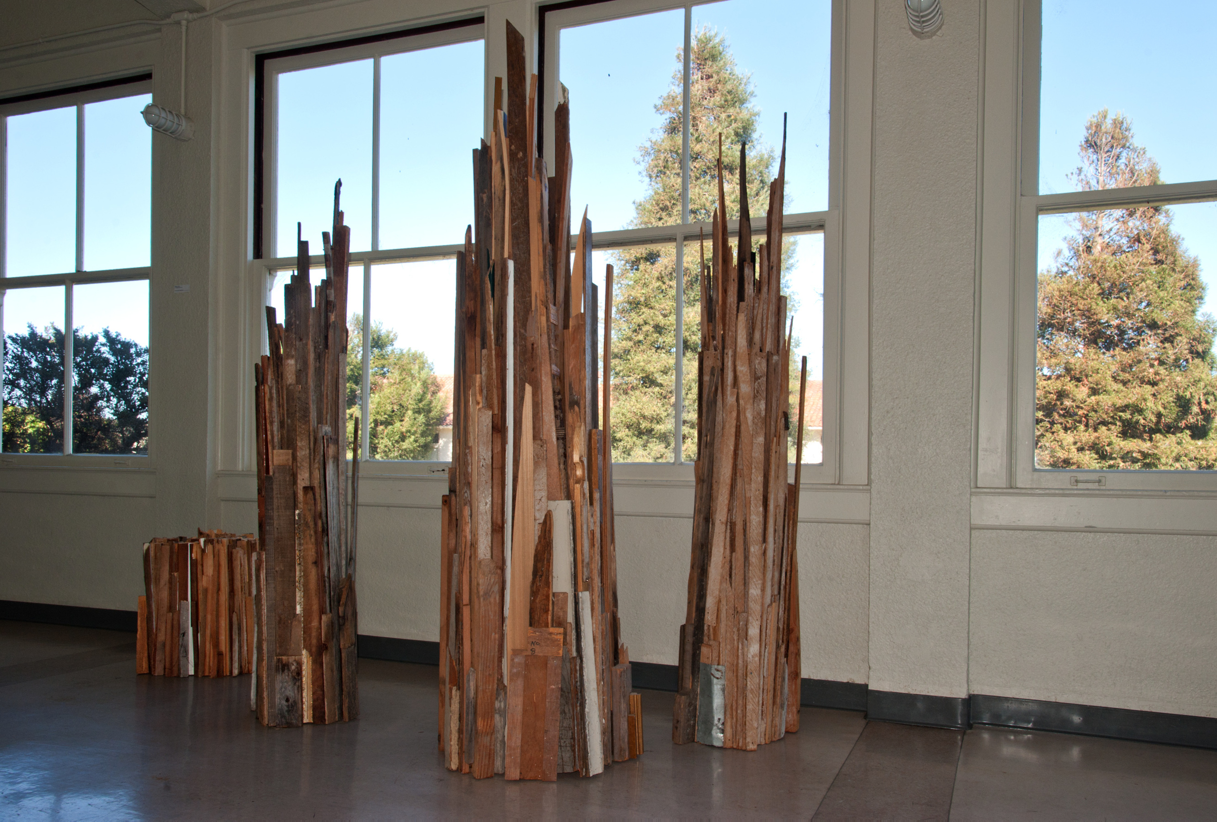 Tree Metamorphous found wood and metal, h 2', 7', 8', & 9' x w 20", 22" 24"