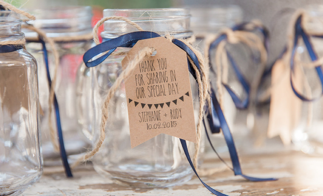 MASON JAR DRINKING GLASS FAVORS