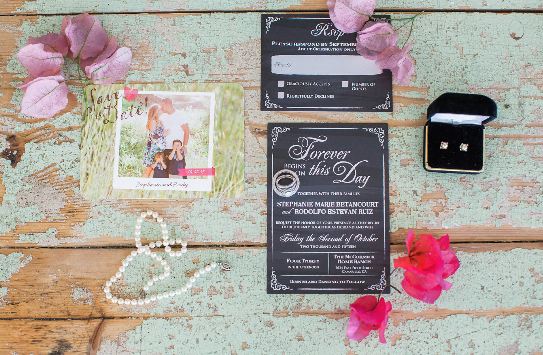 SAVE THE DATE AND WEDDING INVITATION
