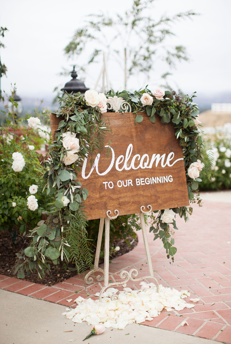 Lots of details in this wedding such as wooden signs everywhere!