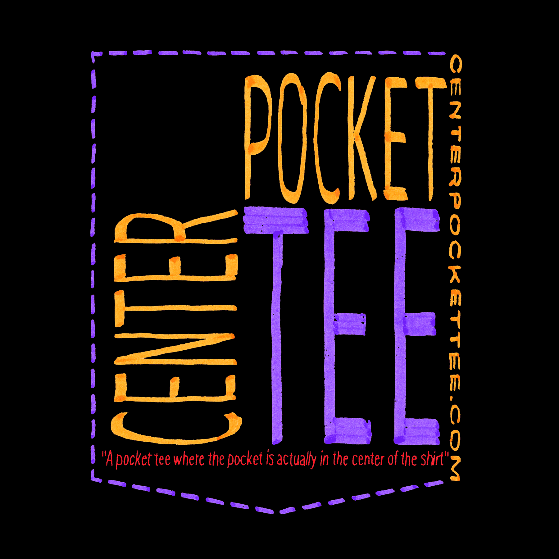 Center Pocket Tee animated logo.