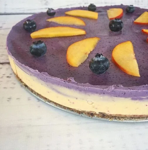 Luxurious, creamy, sweet, customizable, and seriously amazing! This one is blueberry peach flavor!