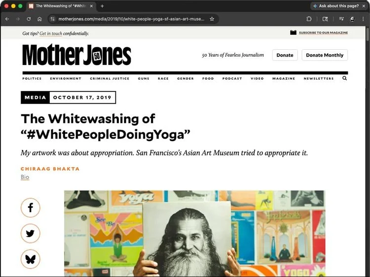  Visit Article 
—
Essay published by Mother Jones Magazine that accompanied the exhibition "Why You So Negative?" at Human Resources Los Angeles (2019)
