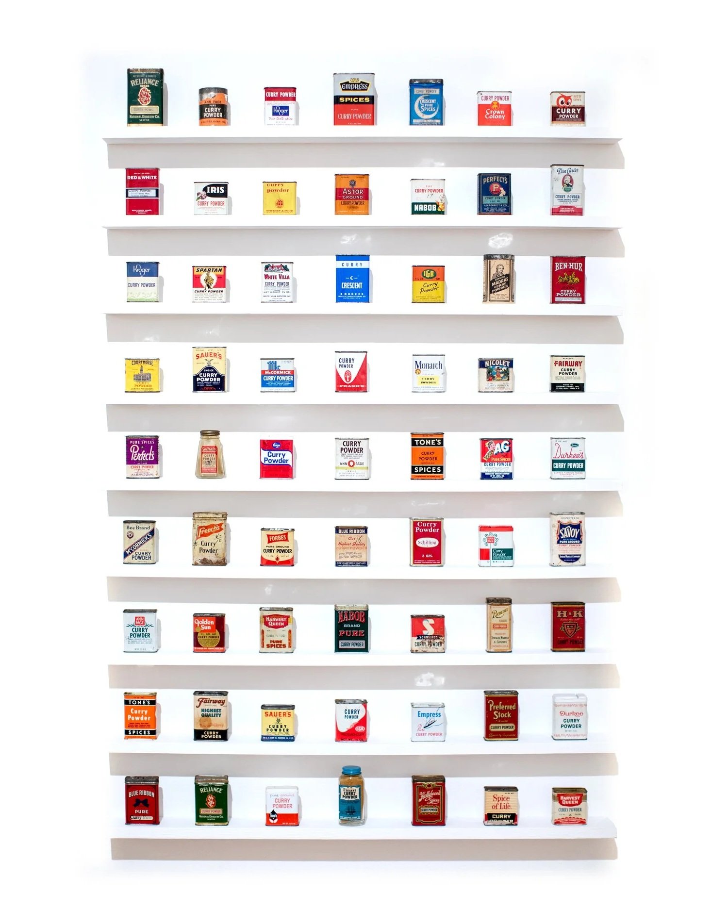  I Don't Taste Spice,  2023, Found Objects and Wood, 50 x 43 x 2.5 inches