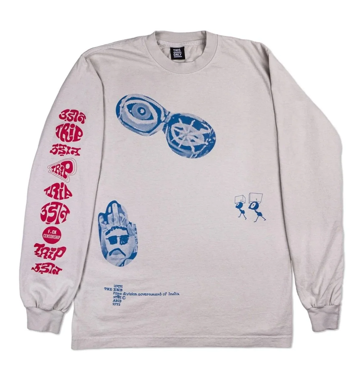 Pramod Pati, 2021, Wearable; Screenprints on Fabric (ThisOnly) ---  Swipe right for more images  Image ←  01  of  03  →