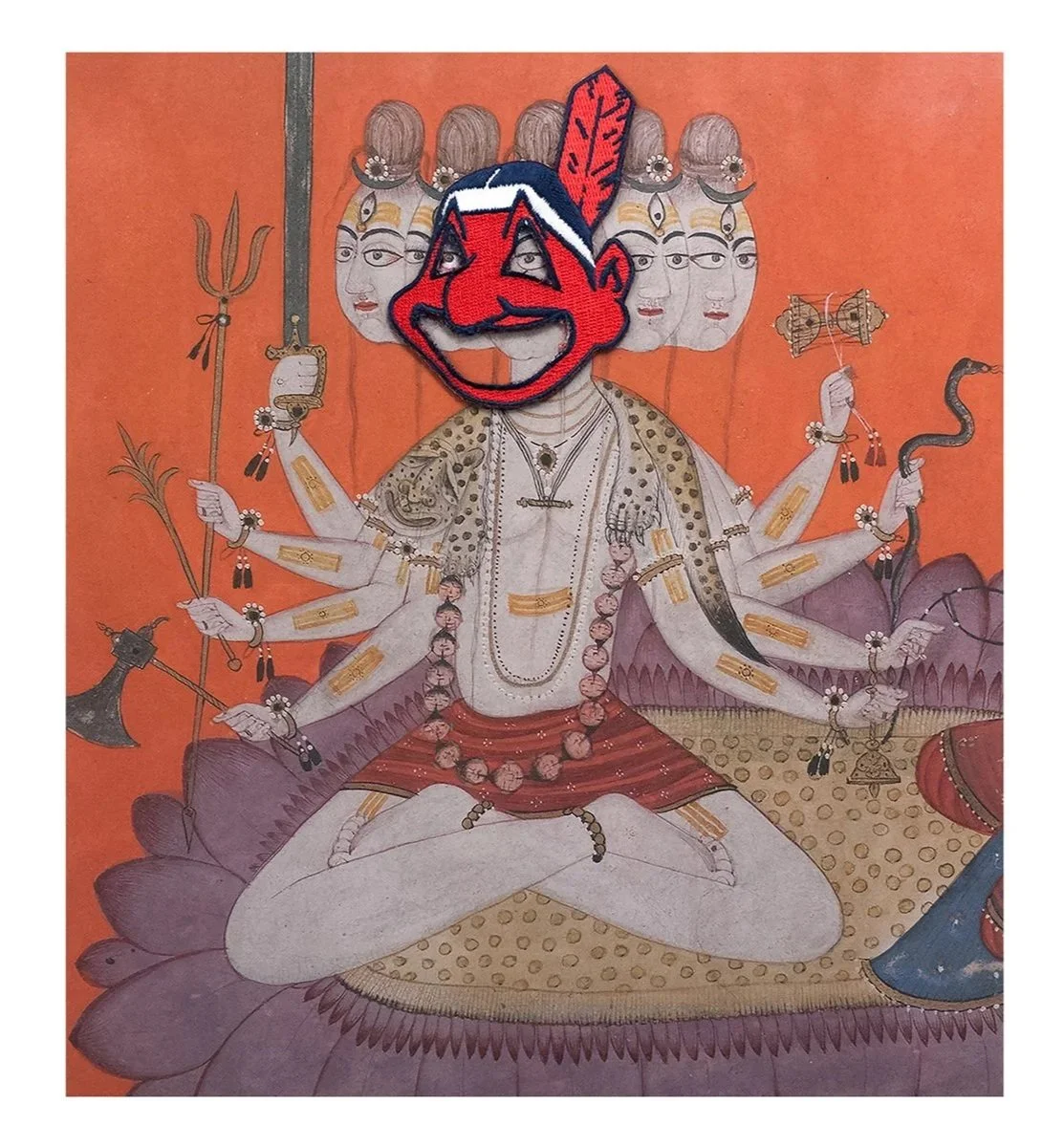  Native Tongue  2015, Collage; Paper and Found Patch, 10 x 14 inches ---  Swipe right for more images