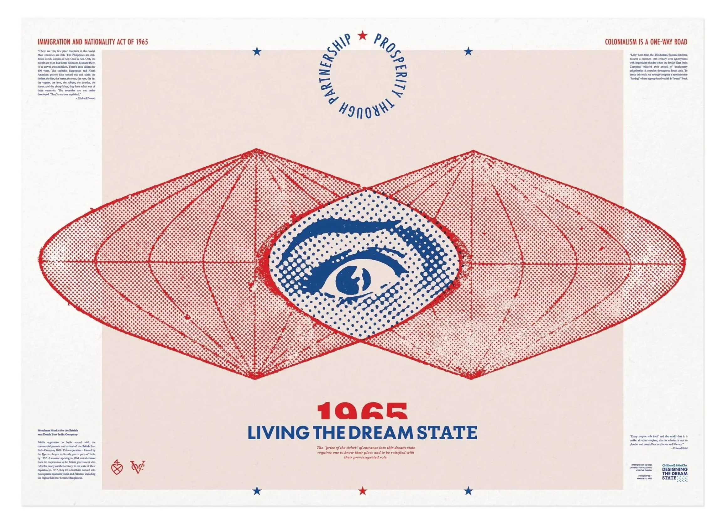 (2023) Poster that accompanied my solo show   Designing The Dream State. 