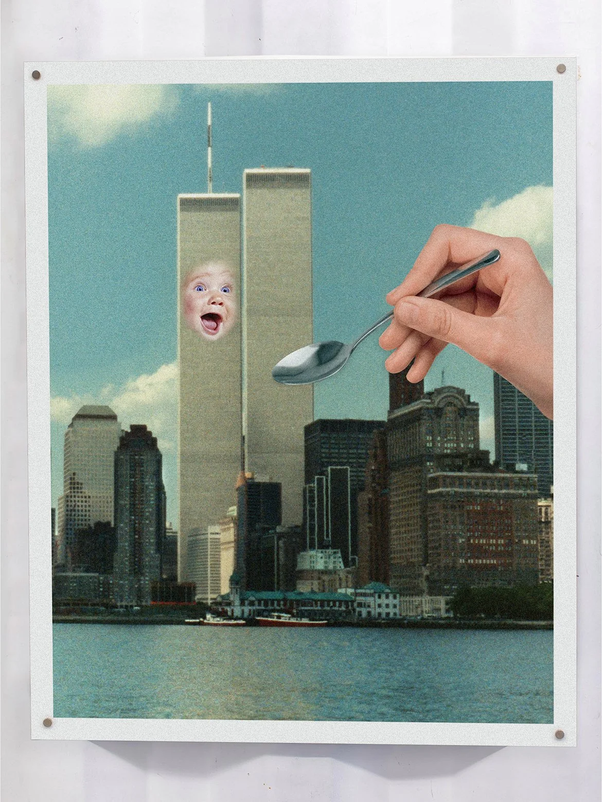 Never Fuhgeddaboudit

(2026) Giclée print,  24”x30”
Meme Humor. 

“Making myself laugh is the only way I’m gonna get through this. Helps me digest the constant bombardment of white supremecy we’re swimming in.” 
