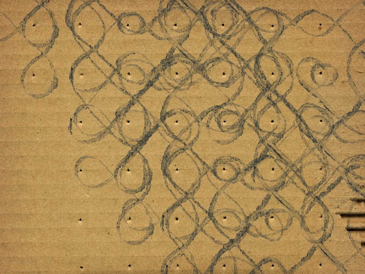 (2006) Ink on cardboard. For Vijay Iyer and Rudresh Mahanthappa for their album Raw Materials, on Savoy Jazz.