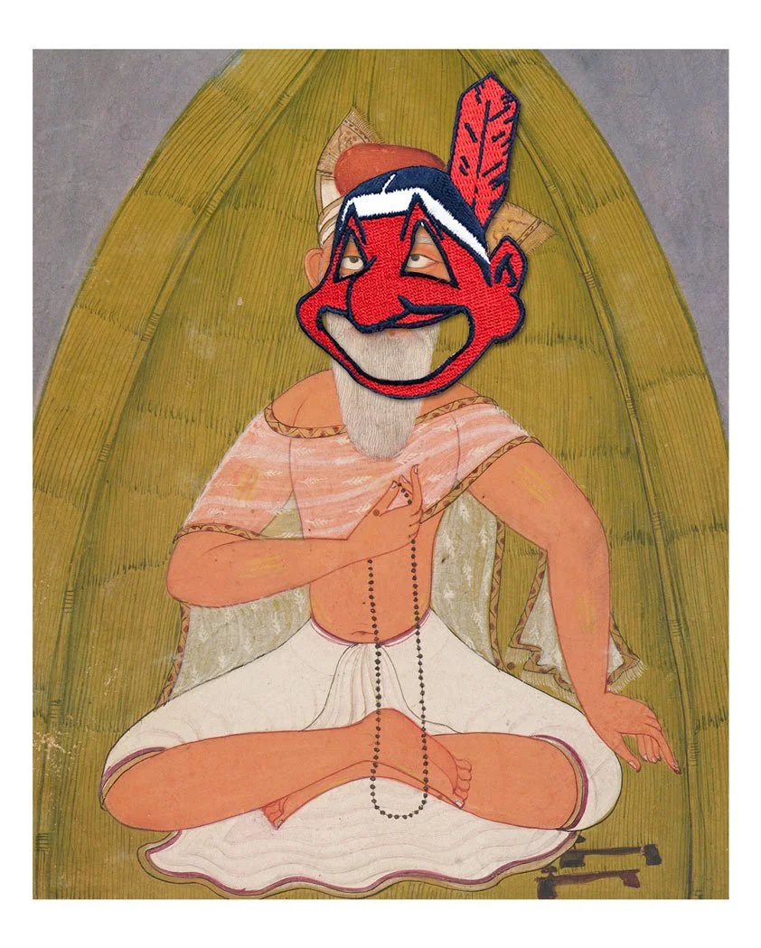  Native Tongue  2015, Collage; Paper and Found Patch, 10 x 14 inches