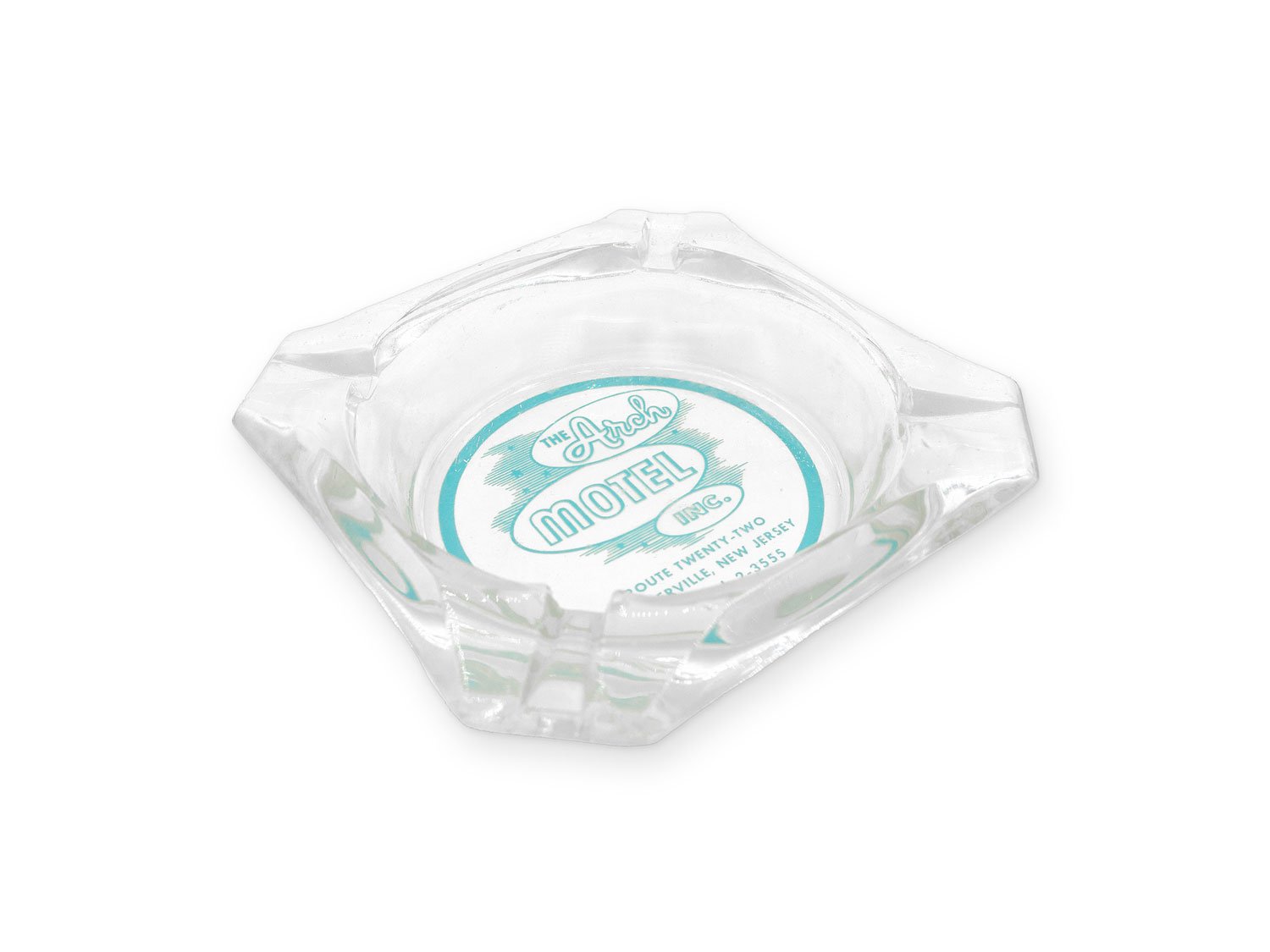 Arch Motel glass ashtray circa 1960