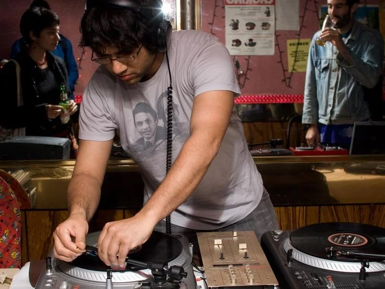 (2006) Koushik (Stones Throw) spinning at a *PMH party @ the Royal Bangladesh, 1st Ave, New York, NY