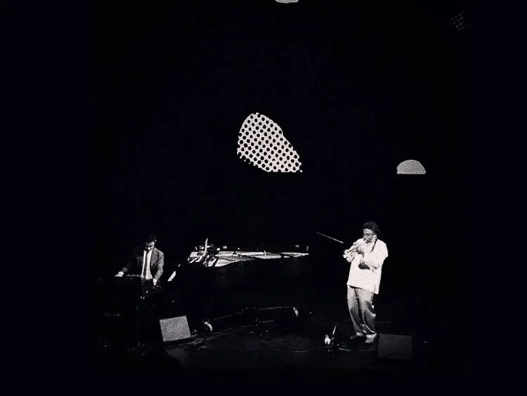  Home Of The Brave,  2017-2018, Performance, Digital Projection; Collaboration with Vijay Iyer at his residencies at SF Jazz and The Kitchen, NY.