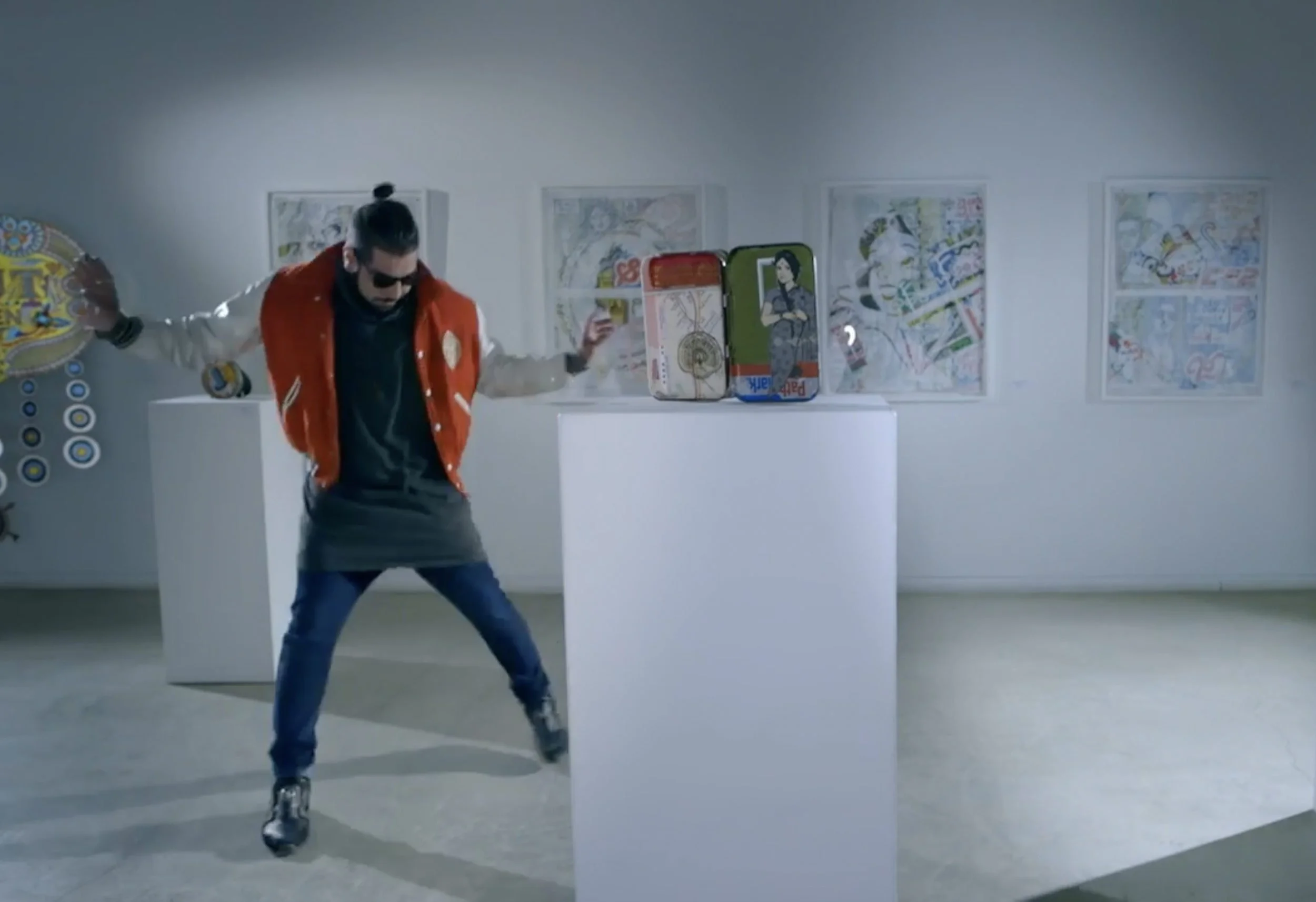(2015) Featured in Heems' music video for "Damn Girl", shot at Aicon Gallery in NY