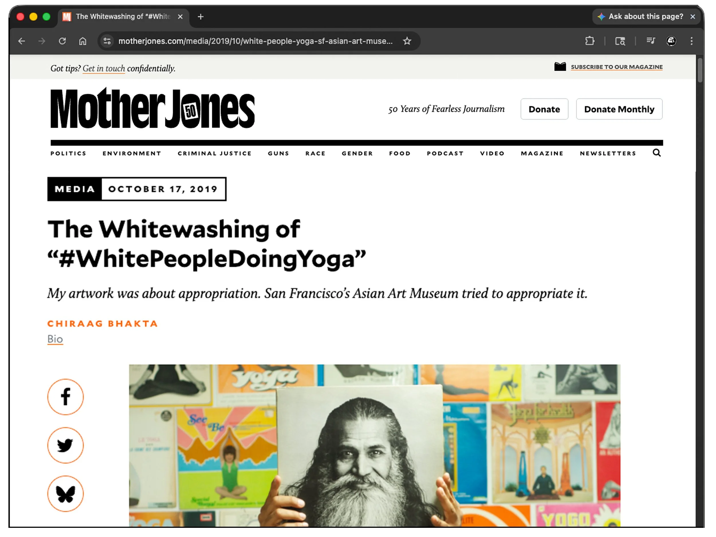  Visit Article 
—
Essay published by Mother Jones Magazine that accompanied the exhibition "Why You So Negative?" at Human Resources Los Angeles (2019)
