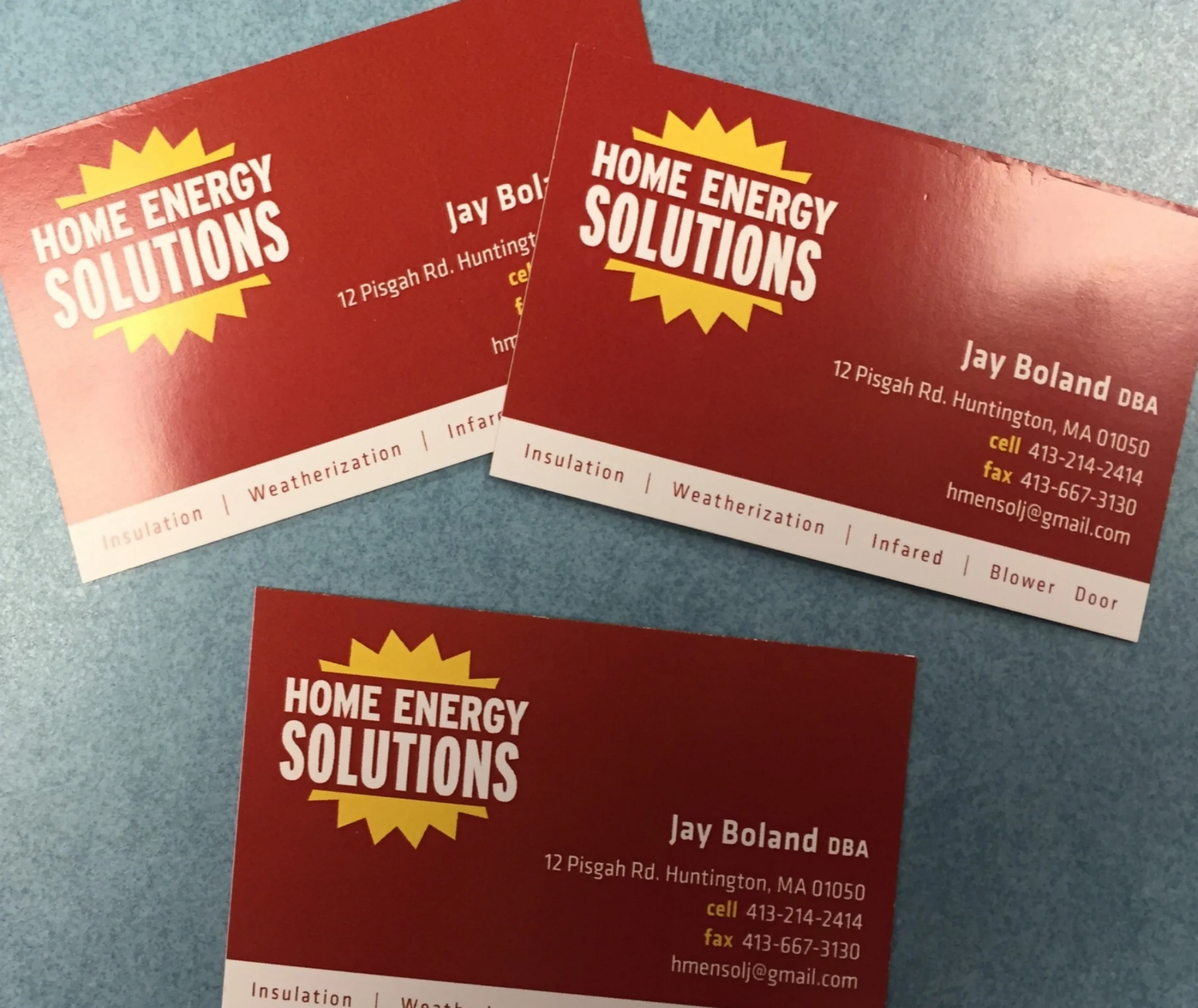 Home Energy Solutions: Business Card