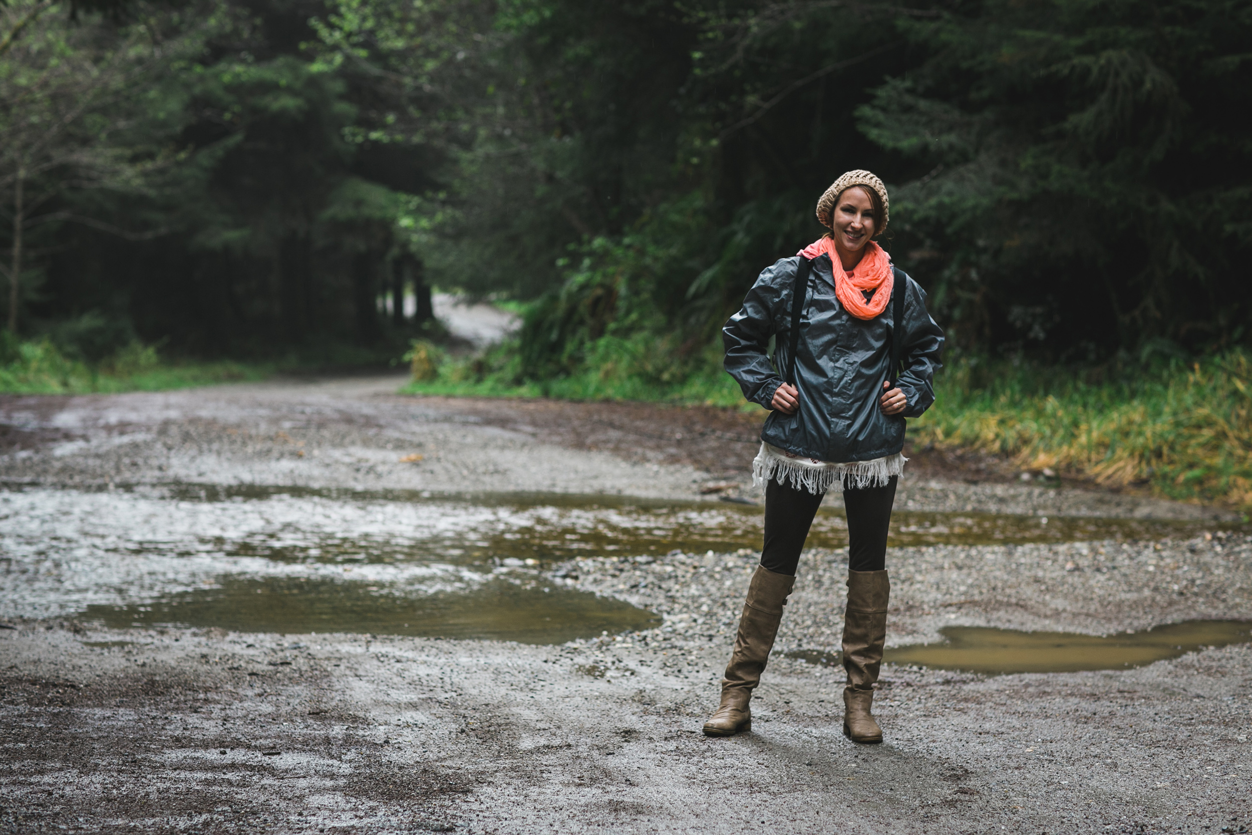 The beautiful Kristin Jordan on the Road to Fern Canyon - Orick, CA