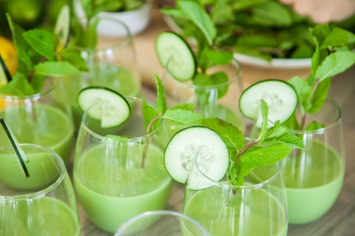 The ultimate hydrating & balancing complete smoothie meal! Recipe by Daniela Kende, photo by Kat Page. 