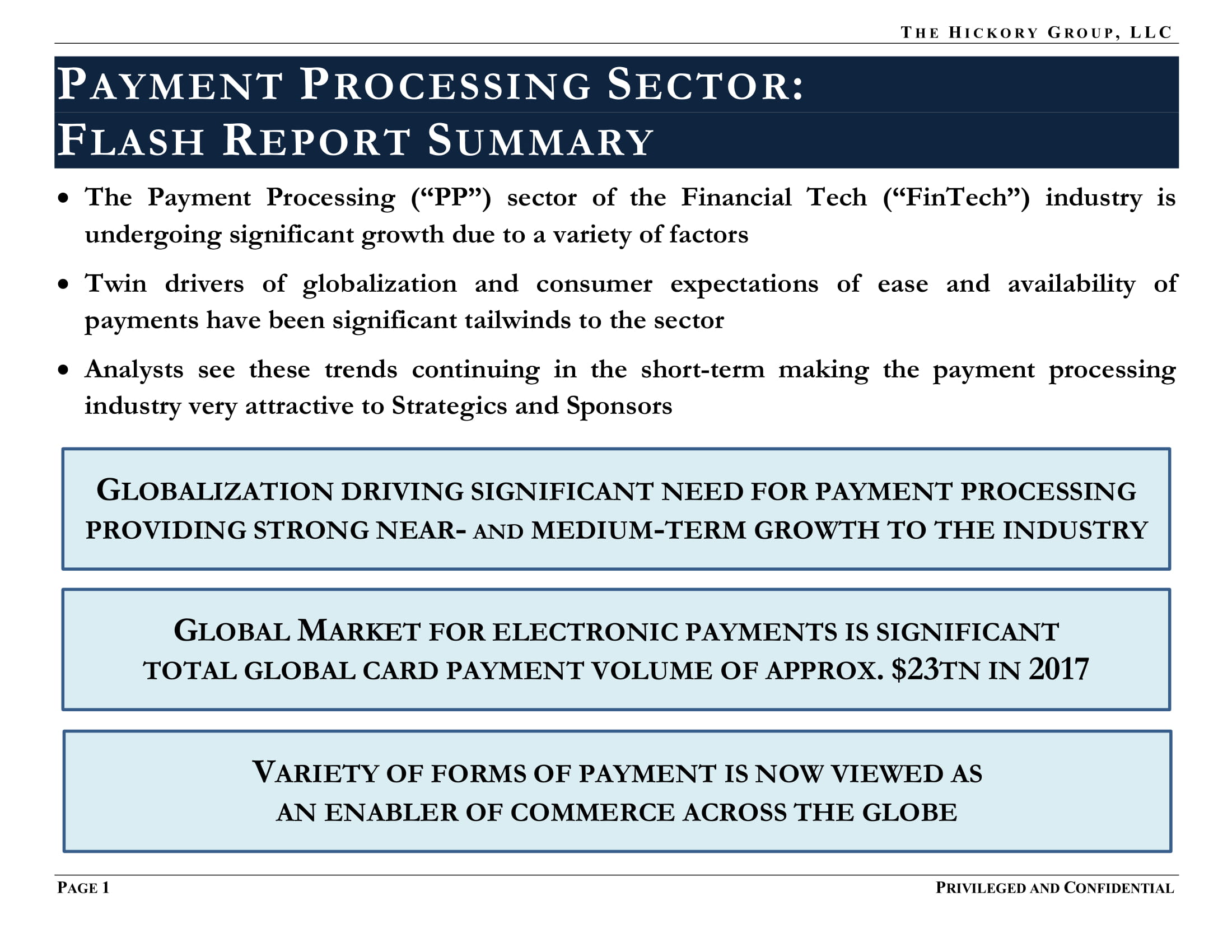 FINAL_THG FinTech Industry - Payment Processing Sector Flash Report (27 March 2019) Privileged & Confidential-04.jpg