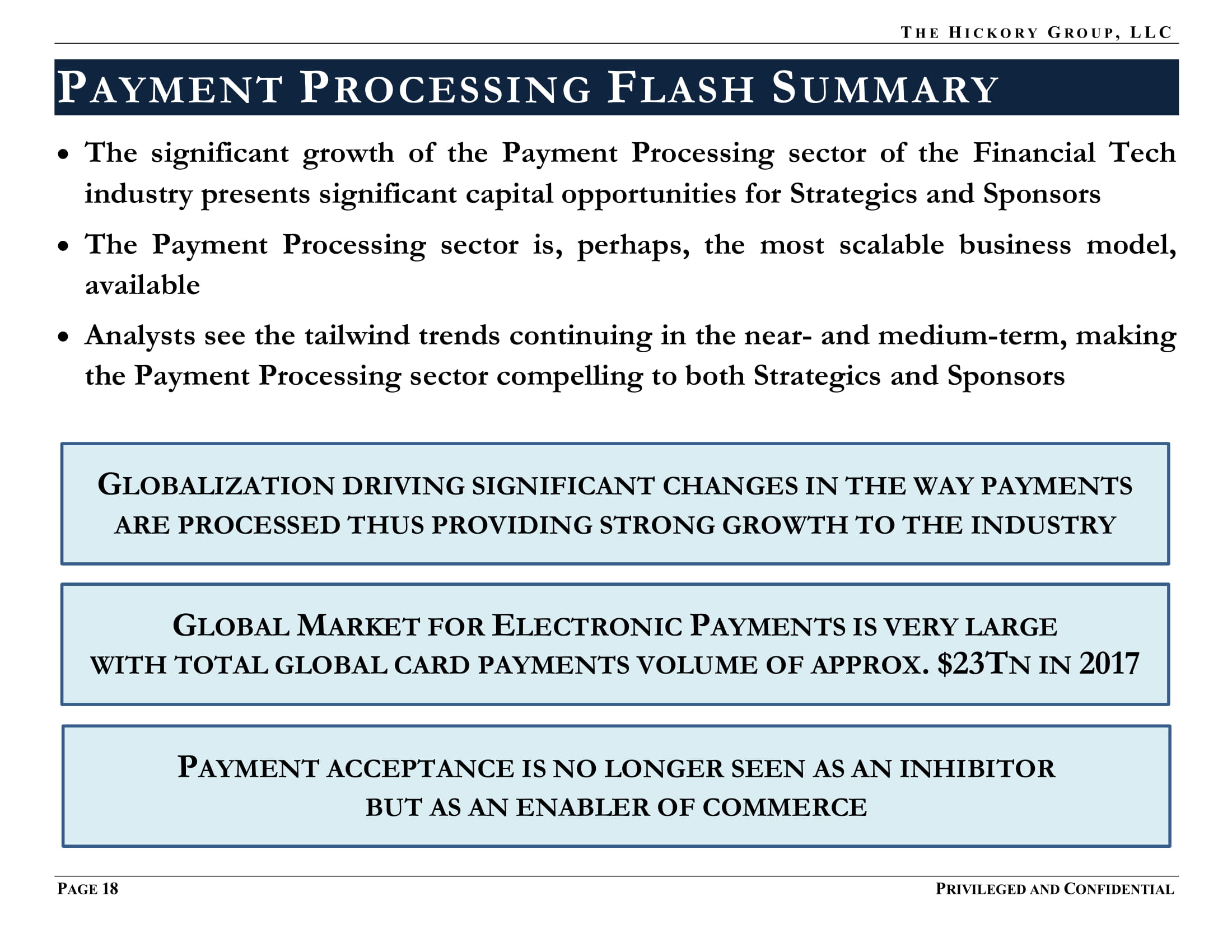 FINAL_THG FinTech Industry - Payment Processing Sector Flash Report (27 March 2019) Privileged & Confidential-26.jpg