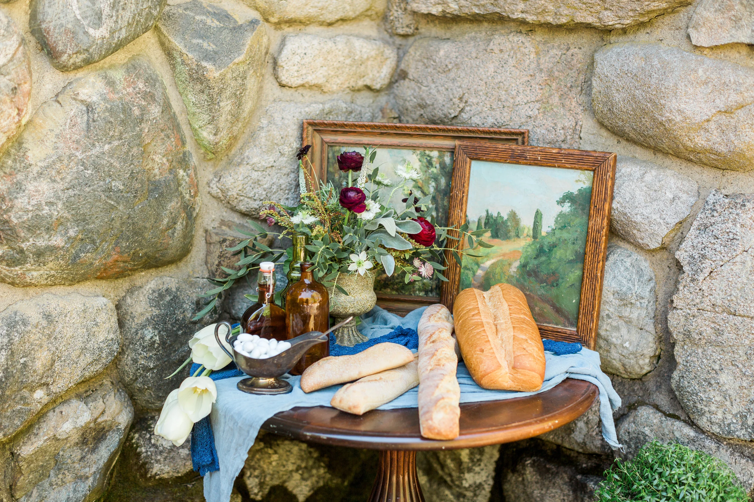 Floral pieces and art provided by Rory Weinberg of Poppies Photography by KEnglell Photography