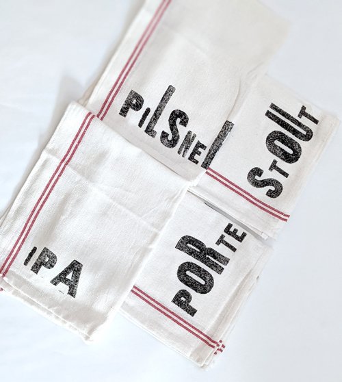 Hand Printed Tea Towels — Nesta Surf