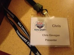 Prepping to give the keynote at the inaugural SafeSport Leadership Conference