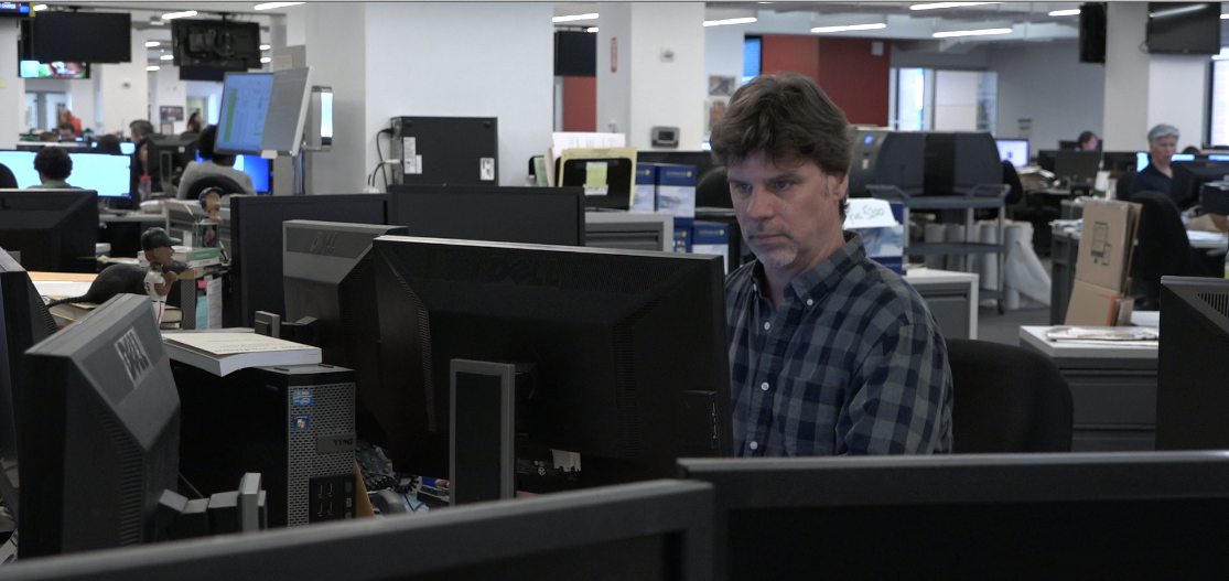 Mike O’Keeffe of the NY Daily News, back to work after we wrapped our interview
