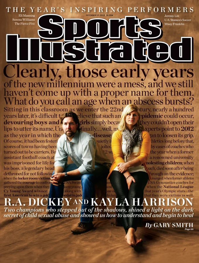 R.A. Dickey & Kayla Harrison. 