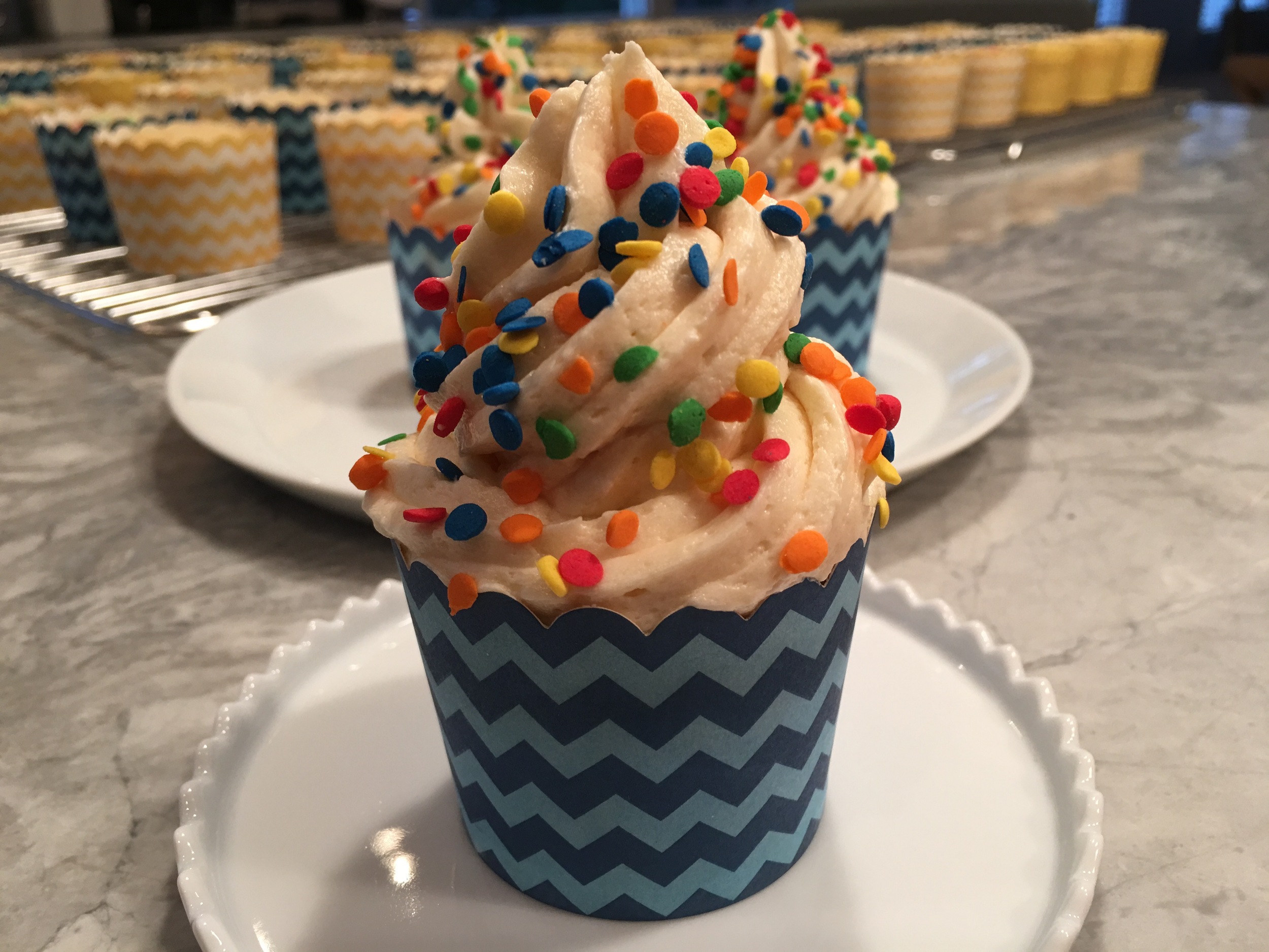 Topped with salted caramel buttercream.
