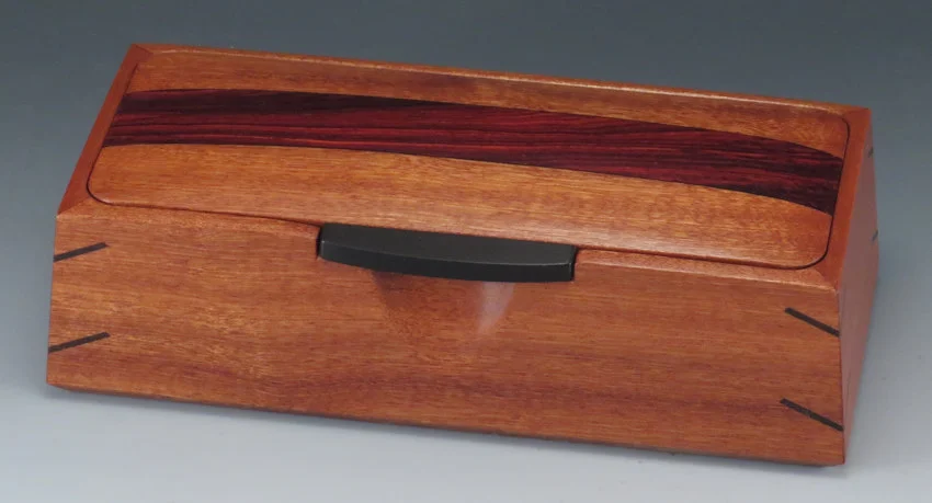 Sapele with Cocobolo Rosewood wooden box