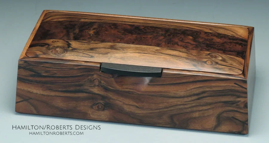 Claro Walnut with Walnut Burl wood box