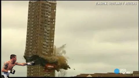 In his spare time Lucas Matthysse freelances building demolition.