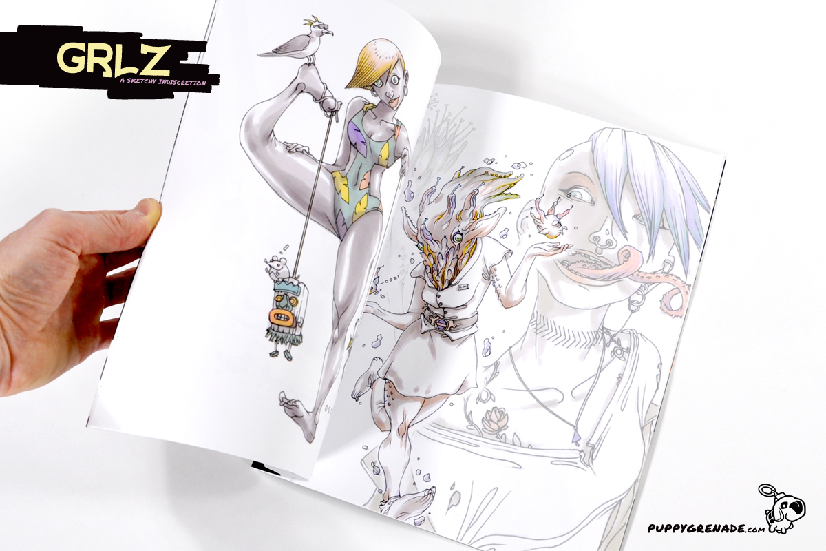Grlz: A Sketchy Indiscretion By Oh! Oozi (Art Book, Interior)