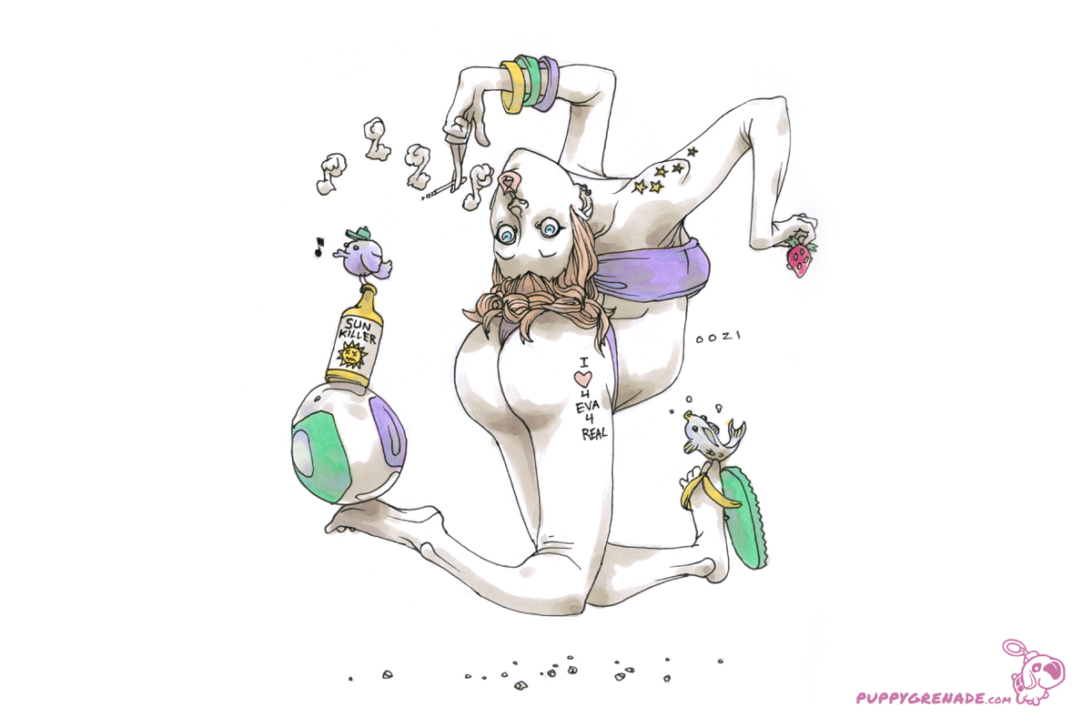 Bendy Beach Babe By Oh! Oozi (Art Book, Detail)