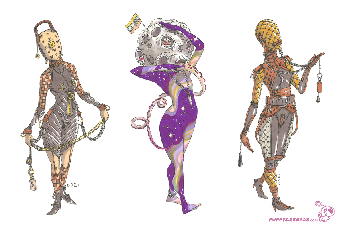 luxury Models & Space Personified By Oh! Oozi (Art Book, Details)