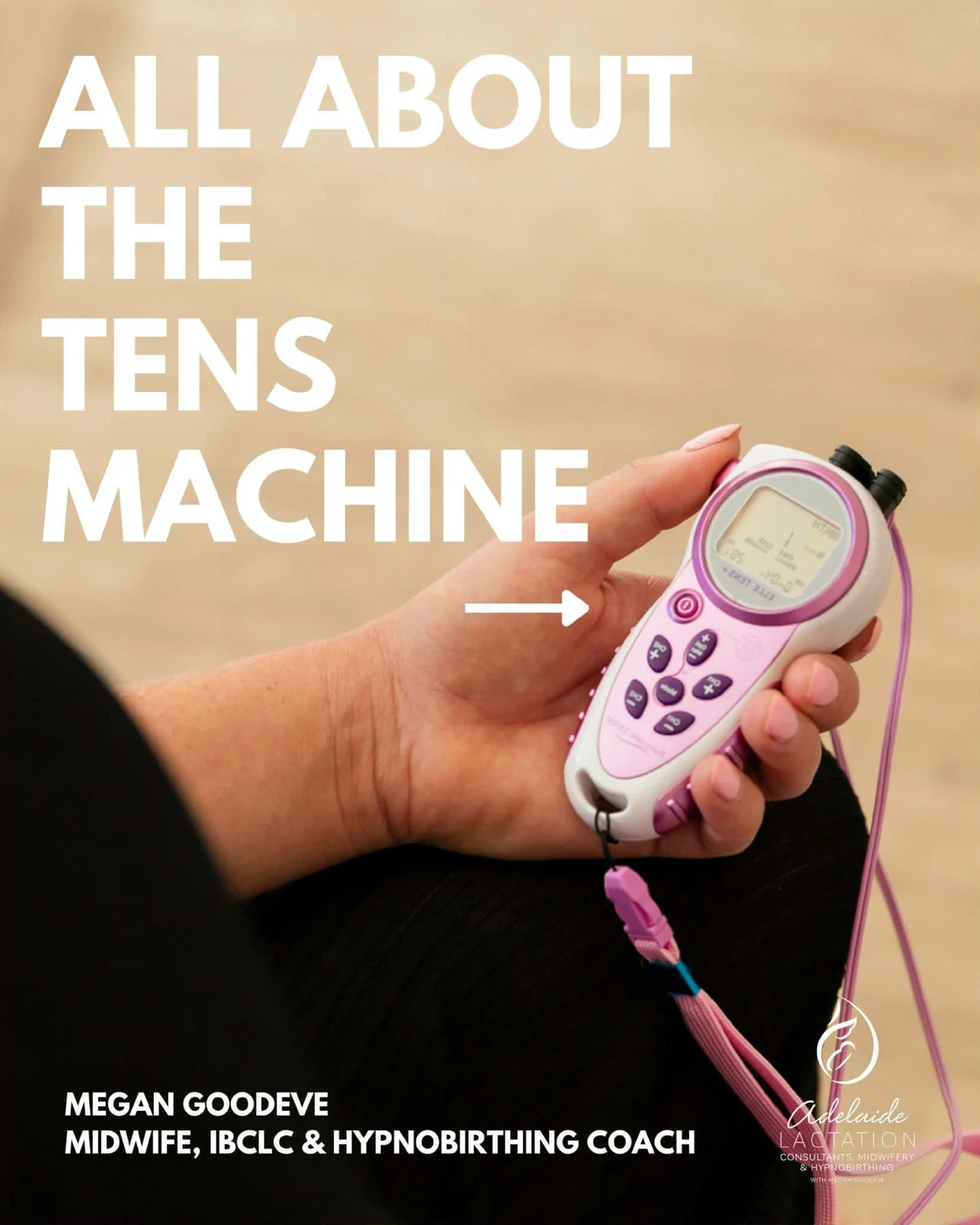 TENS machines are one of the most underrated labour tools 

Using gentle electrical pulses, a TENS machine works by helping to interrupt pain signals to the brain while encouraging your body&rsquo;s natural endorphin release during labour. Many women