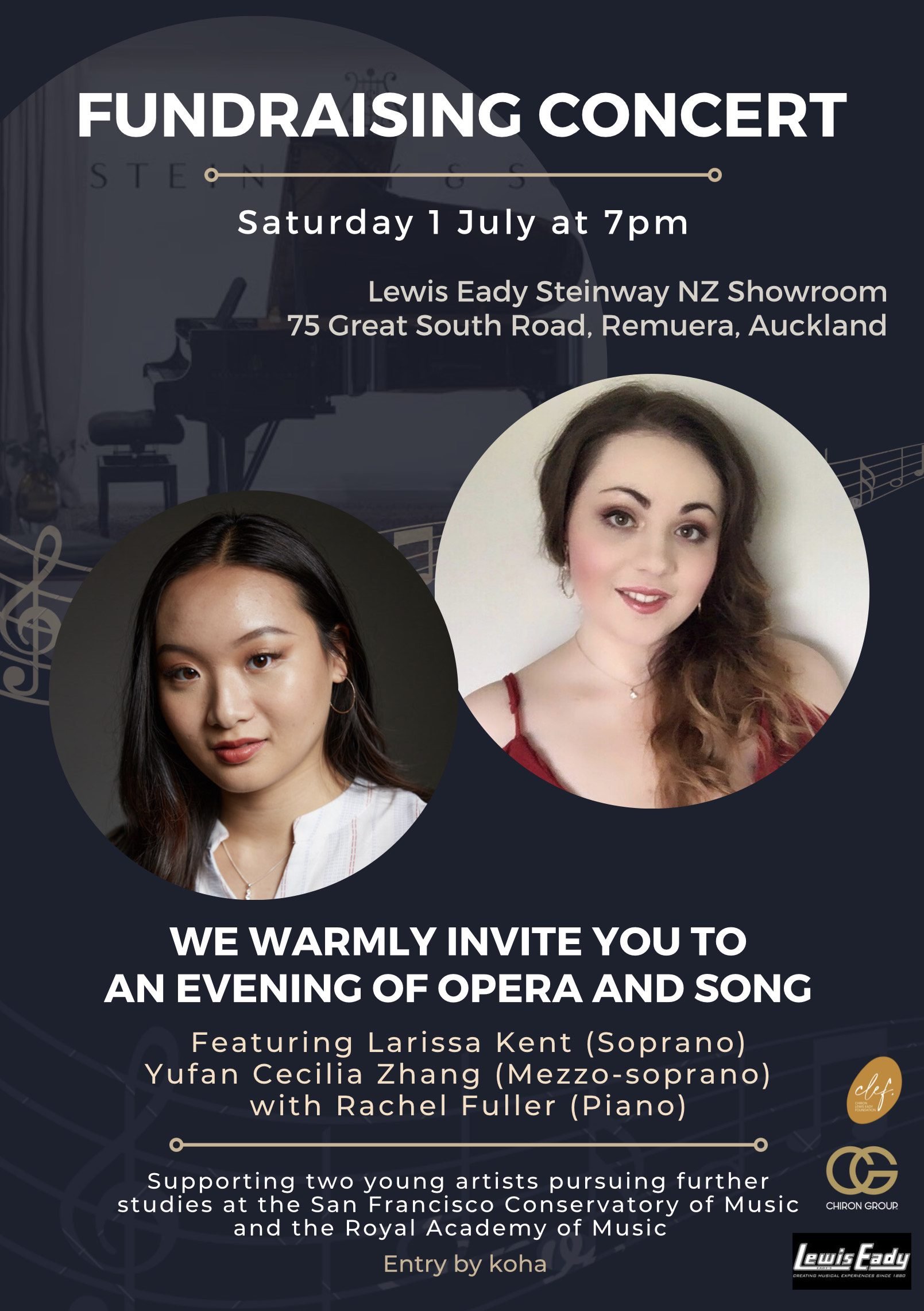 FUNDRAISING CONCERT | Larissa Kent &amp; Yufan Cecilia Zhang