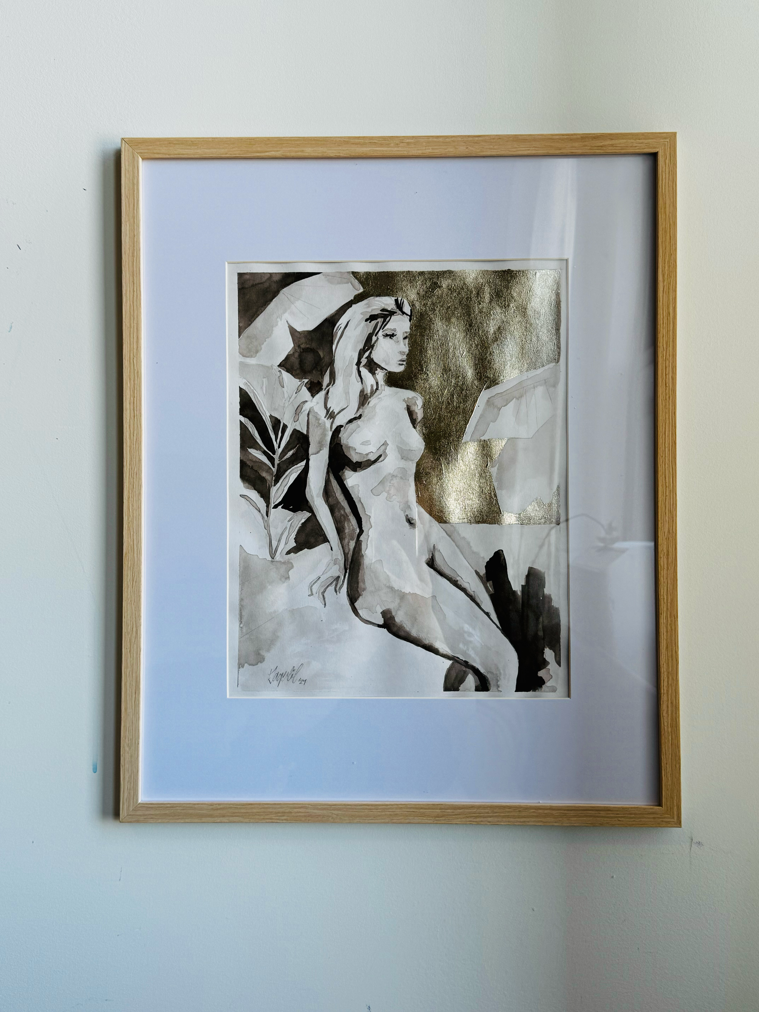 Fire for You India Ink Drawing