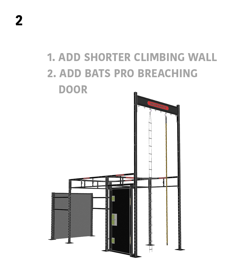 2.) Smaller Circuits- 1. Add Shorter Climbing Wall, 2. Add BATS Pro Breaching Door