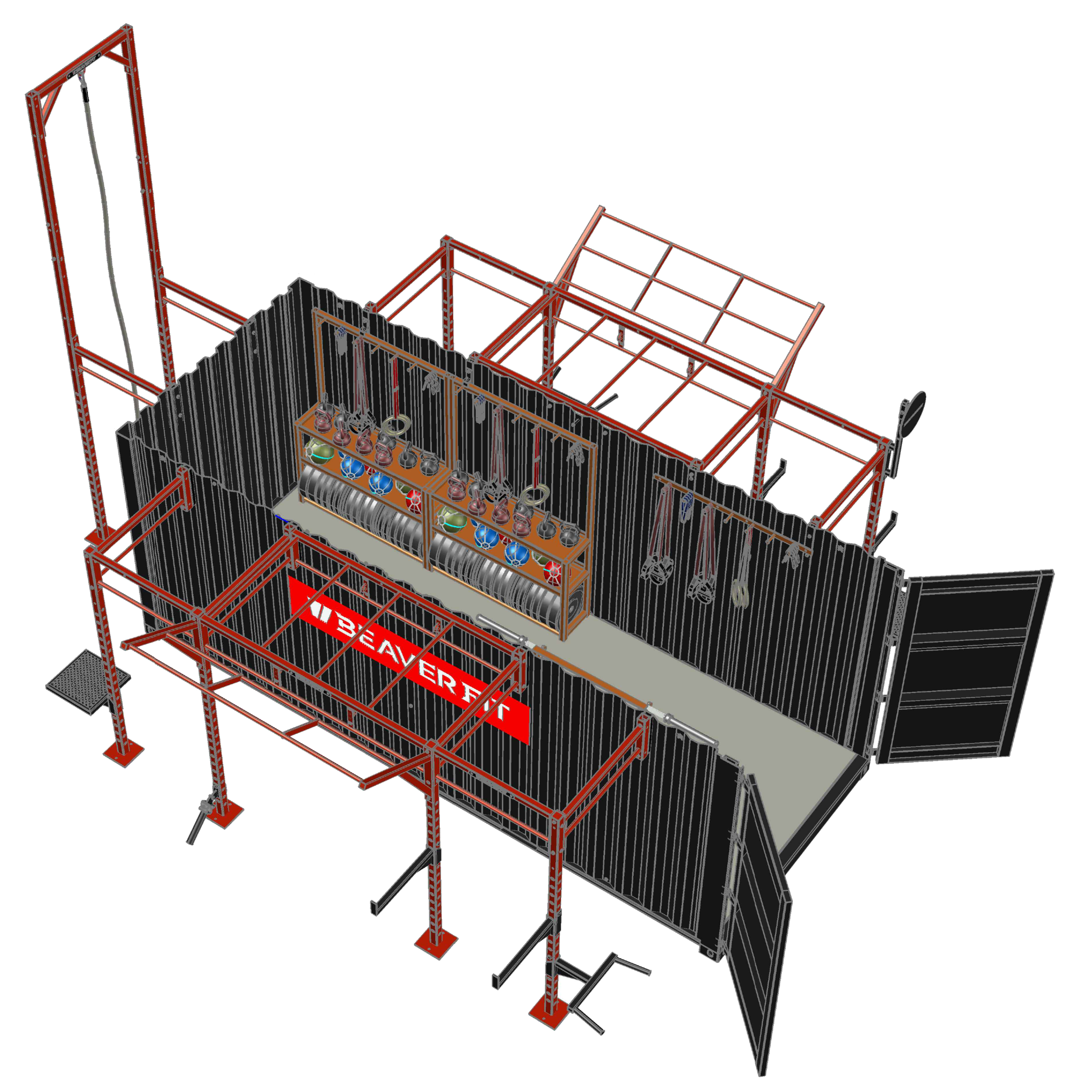 20' Sports Locker Diagram