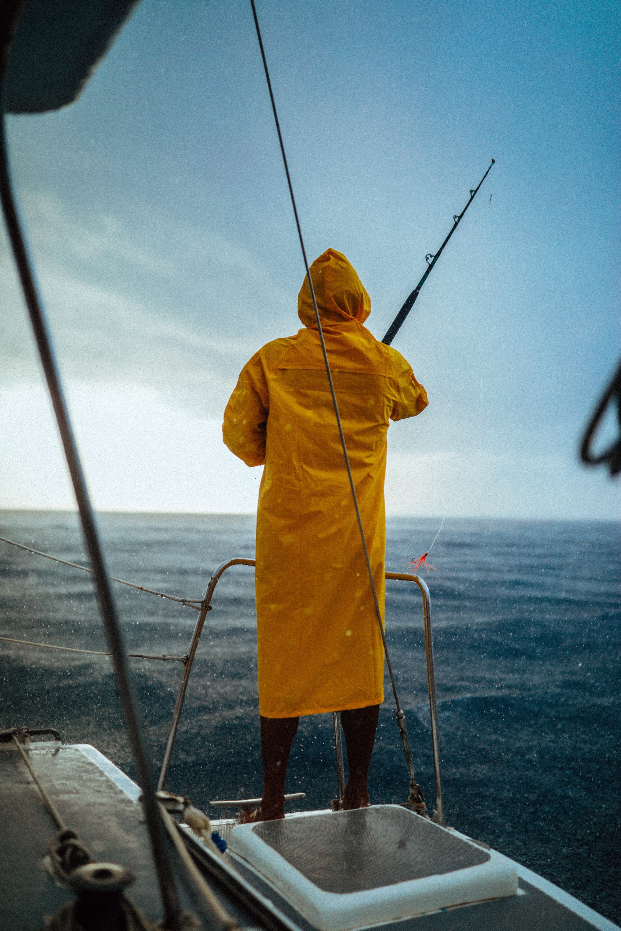 Fisherman in the Rain, Costa Rica, 2018