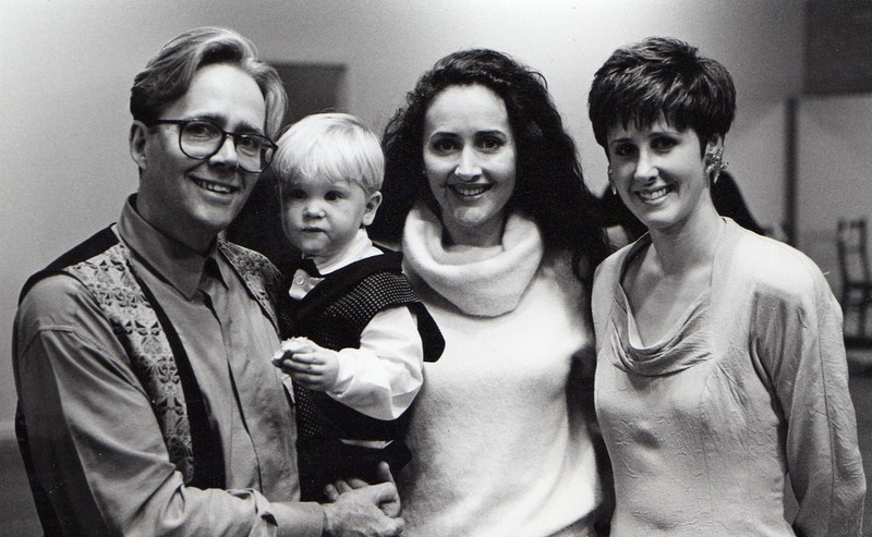 Centrestage Launch 1990 L-R Ian White, Jordan White, Marina Prior & Leanne White.