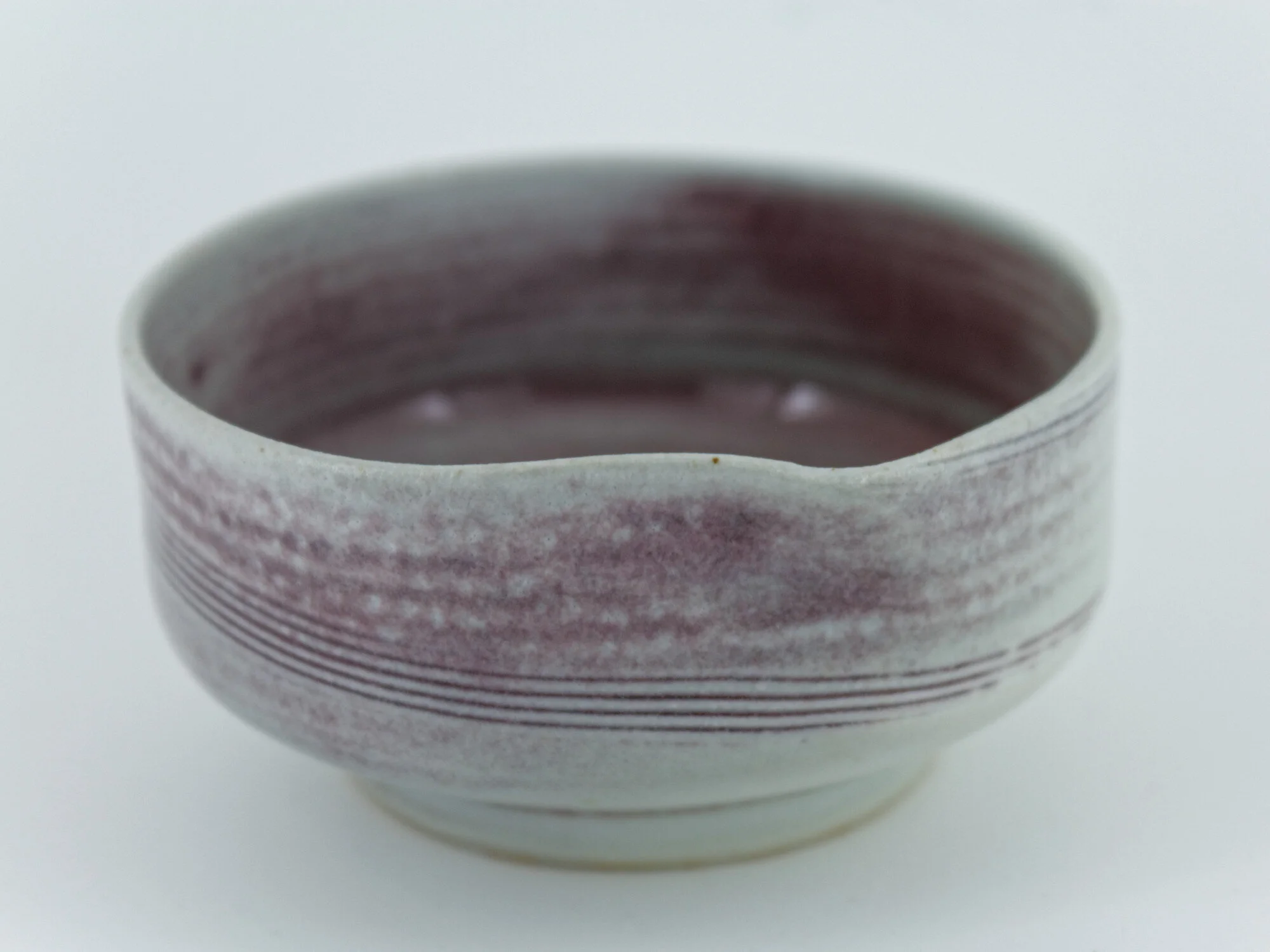 Porcelain bowl - "Peach bloom" and celadon