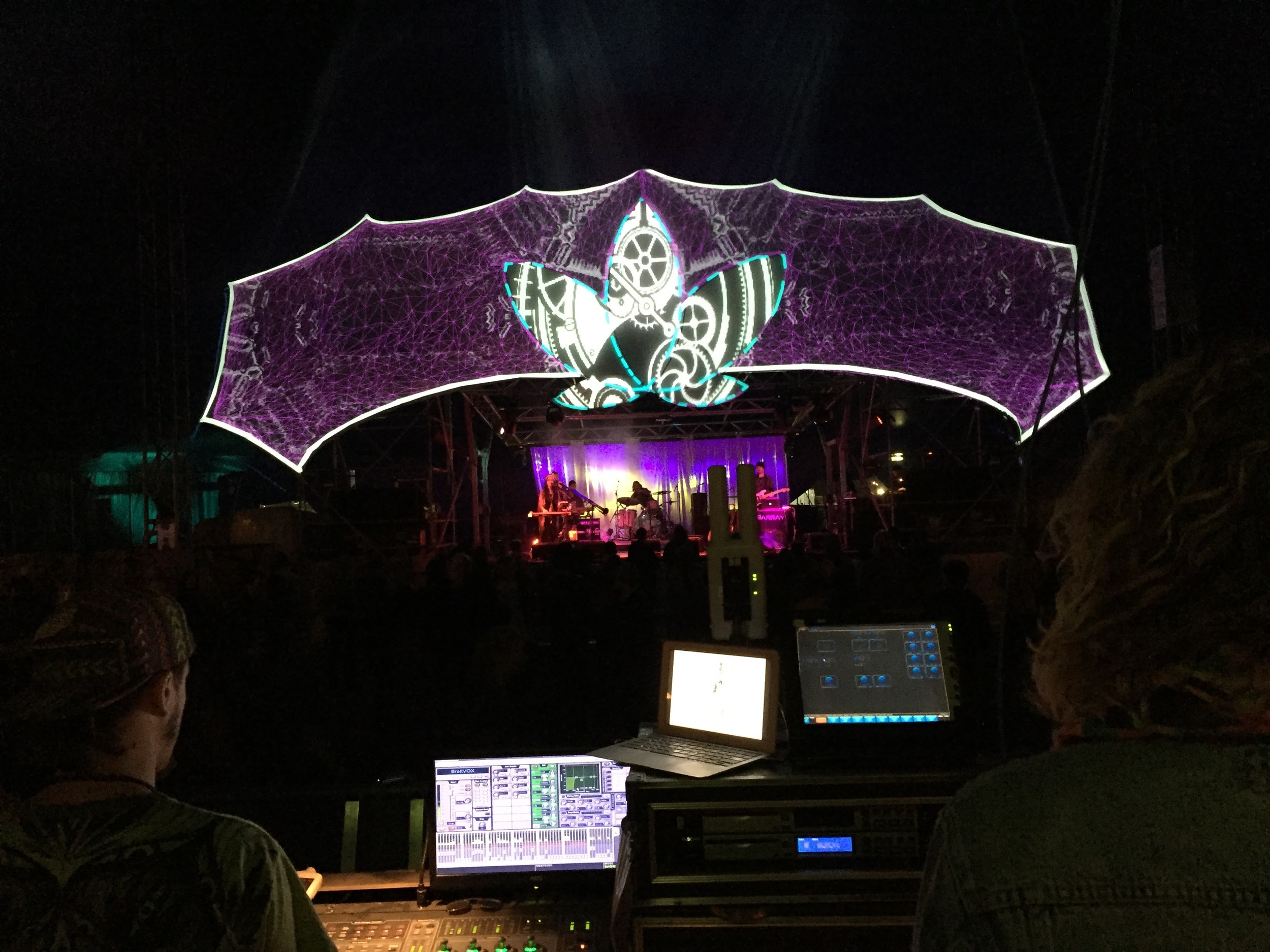 Front of house at the new World Music Stage in the Global Village