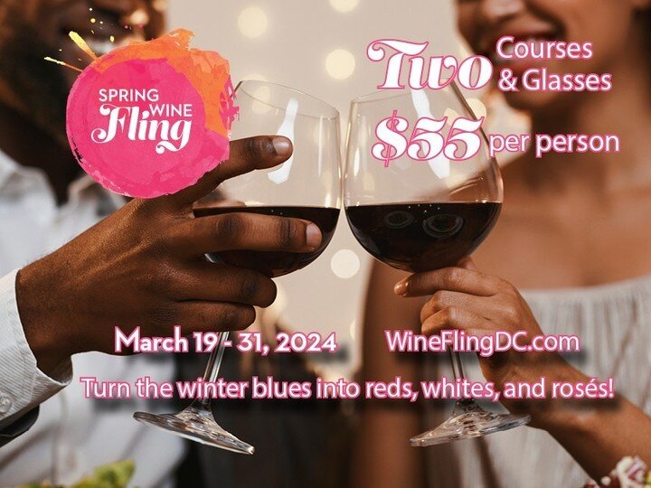 Wine not make Wednesday your favorite day of the week because on Wednesdays, we wine down.🍇🍷 Save the date.🗓️ Spring Wine Fling returns March 19th!🎉 Participating locations will showcase their wine programs through expertly curated wines paired w
